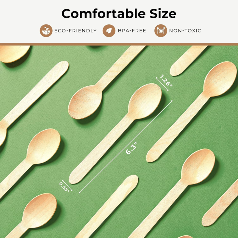 GoGreen_Disposable bamboo spoons
