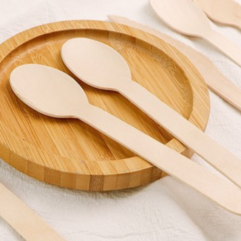 GoGreen_Disposable bamboo spoons